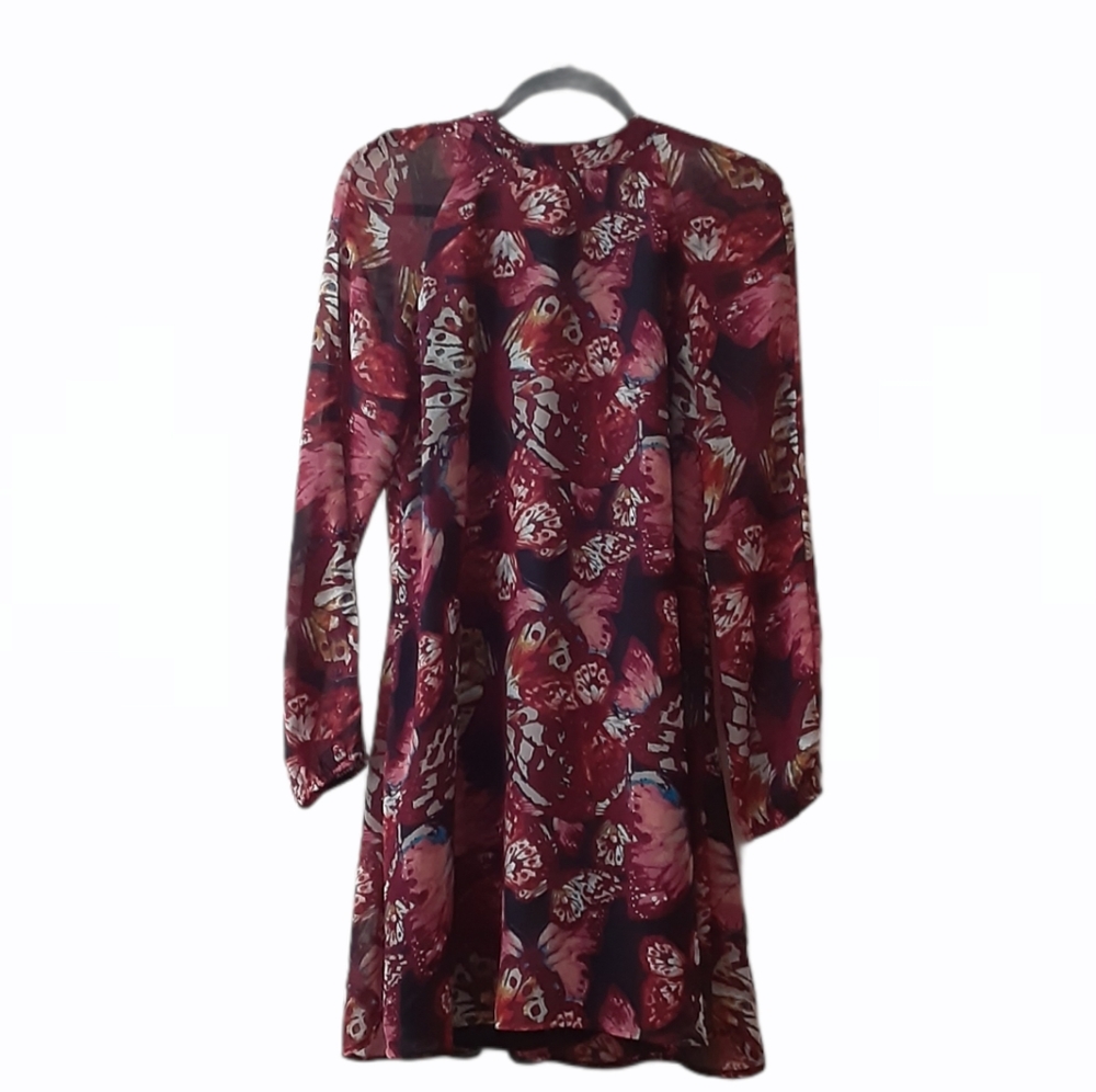 Pearle 88 Butterfly Dress With Sheer Sleeves